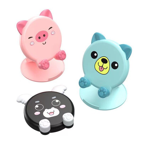 Cartoon cute folding handheld universal phone holder