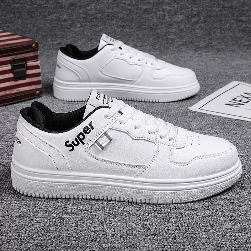 Мужские белые кроссовки, осенняя универсальная дышащая спортивная модная повседневная обувь, мужская обувь