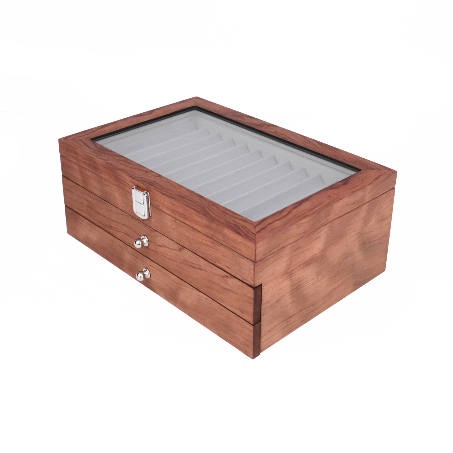 En stock pluma caja 12 23 34 pluma de madera caja de presentación caja de papelería pintura pluma caja de almacenamiento caja de madera