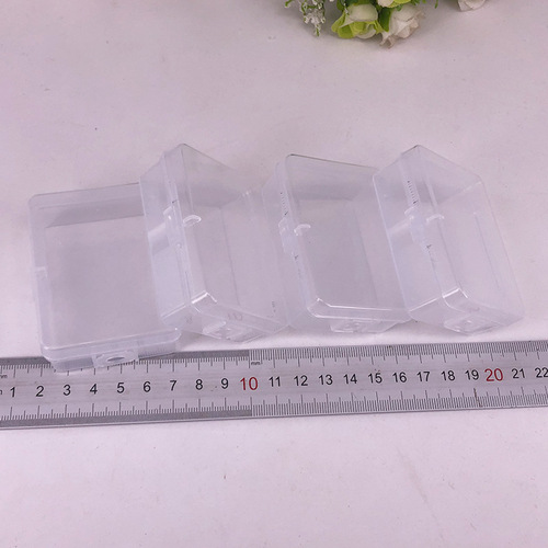 Transparent plastic box universal PP plastic small box jewelry storage box fish hook packaging box small empty box small box batch