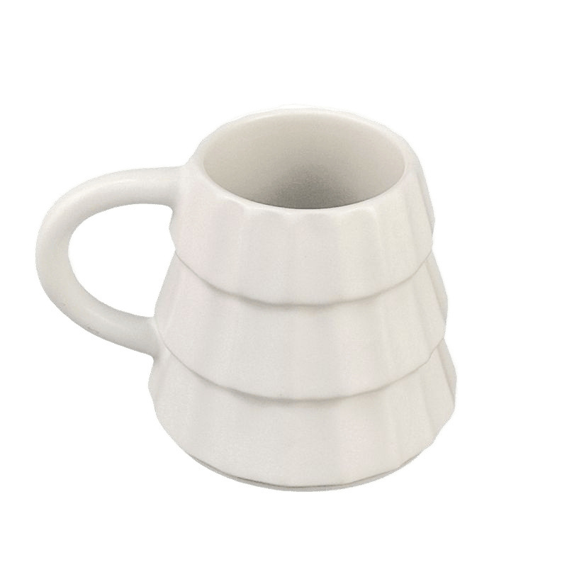 Taza de cerámica de árbol de Navidad en relieve creativo cuidadosamente seleccionada Taza de café personalizada de alto valor Regalo de Navidad