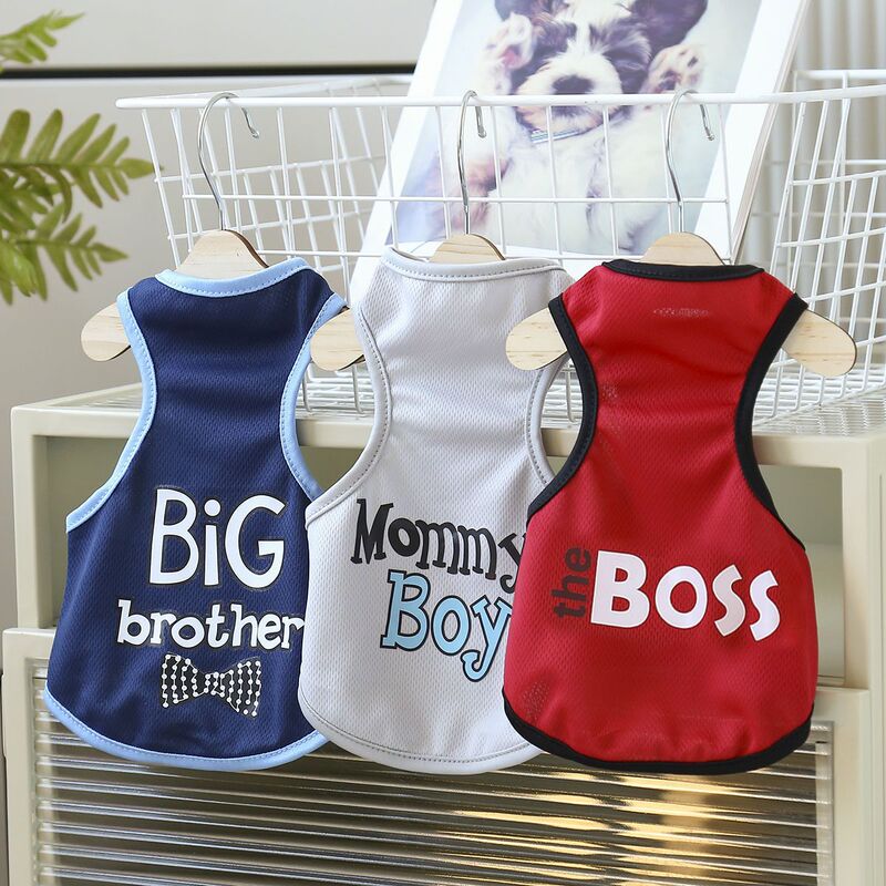 Dog Clothes Summer Thin Printed Vest Cat Clothes Pet Vest Thin Corgi Teddy Pomeranian Dog Clothes Summer Thin Printed Vest Cat Clothes Pet Vest Thin Corgi Teddy Pomeranian