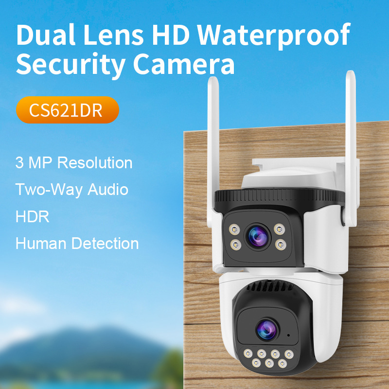 4G小鹰看看O-KAM pro监控双镜头画面智能wifi高清夜视防水摄像头