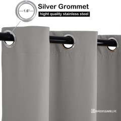 Outdoor waterproof windproof anti-mold up-and-down hole curtains, light-proof heat-insulating gazebo corridor foreign trade one-piece dropshipping factory