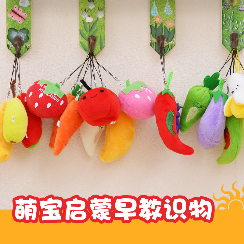 Muñeco de Peluche con Forma de Frutas y Verduras de Terciopelo Suave para Máquinas de Peluches