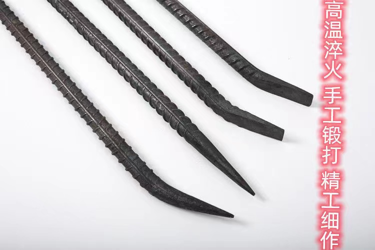 ✅木工拆模工地铝模建筑撬棒撬杠大全小筋螺纹钢7撬棍字形工具撬