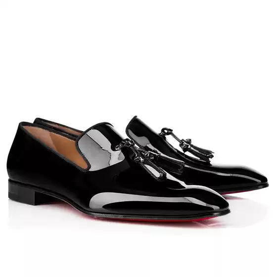 New Spring Summer Autumn ACL Red Sole Gentleman Leather Shoes Men Genuine Leather Patent Leather British Style Casual Youngsters Large Size Business