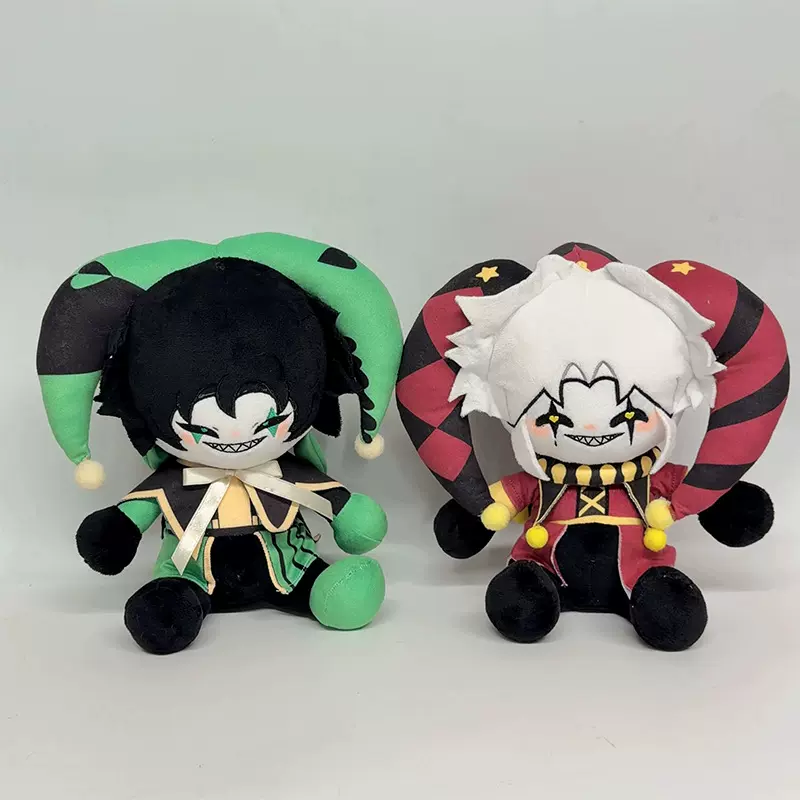 跨境新品怪胎马戏团pierrothe harlequin怪诞小p毛绒公仔玩偶