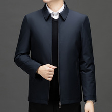 名牌棉衣夹克冬季男装新品外套中老年爸爸商务高级感加厚保暖棉服