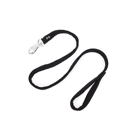 Cotton fabric dog collar and leash set for medium and large dogs, suitable for Molosser, Golden Retriever, Husky, dog walking rope and chain