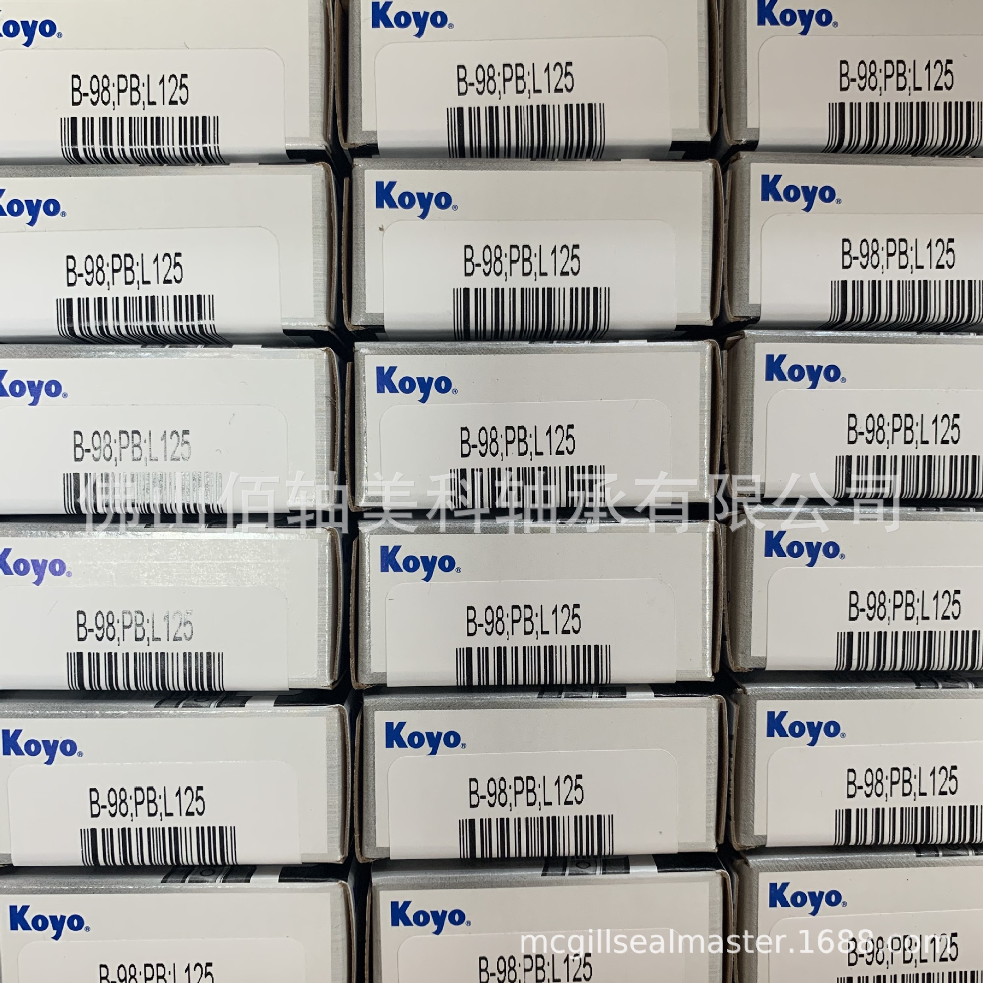 KOYO尖头满滚针轴承 B-98 M-981;PB;L125 原美国TORRINGTON品牌