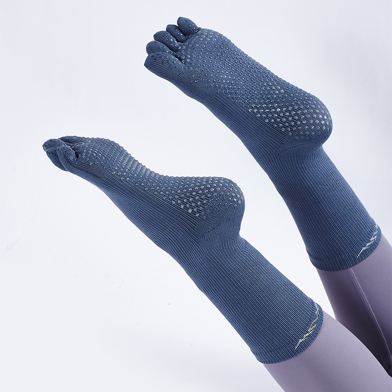Anti-Pilling Source Wkuw Yoga Socks Women's Professional Non-Slip Toe Socks Fitness Running Pilates Sports Socks