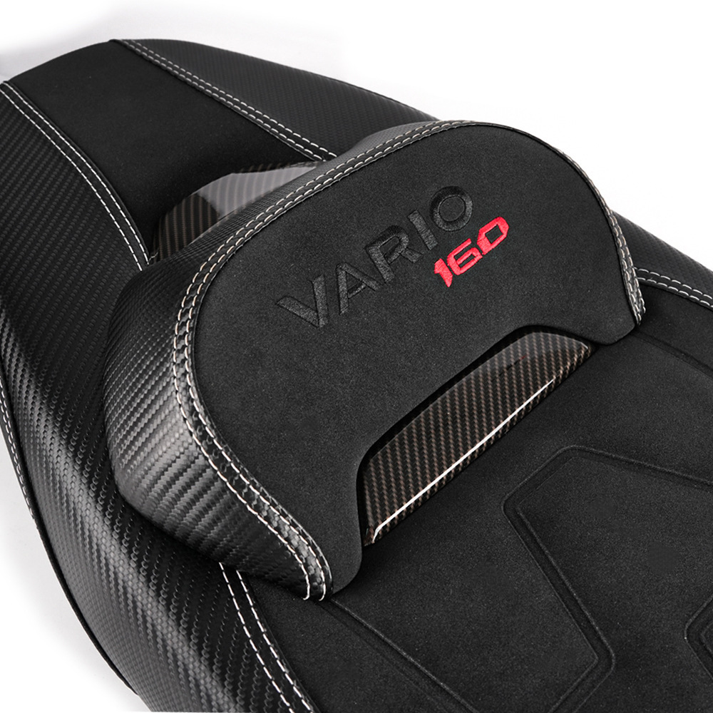 Suitable for Honda Vario160 Modified Motorcycle Seat Cushion Pu Leather Waterproof Anti-Slip Mat Click160 Seat Cover