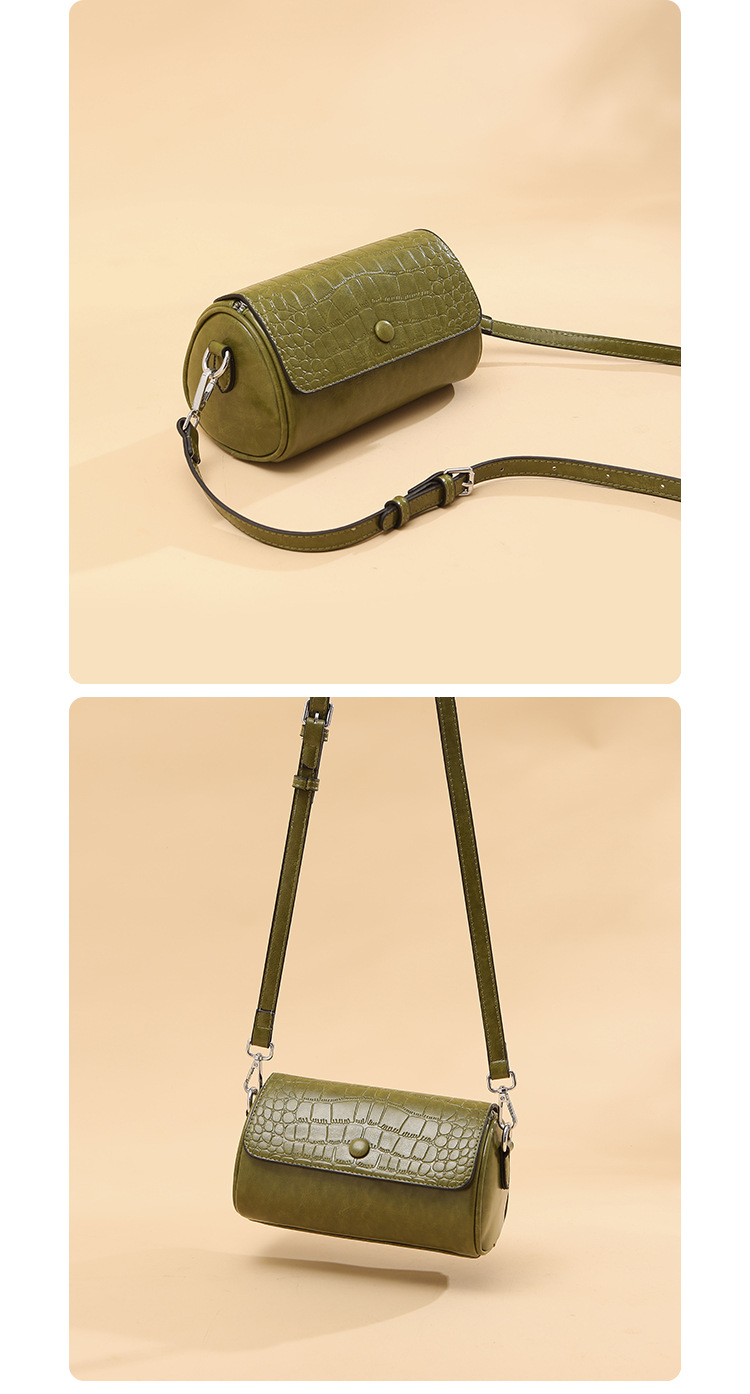 Piccolo cuscino a tracolla da donna a spalla singola, cuscino in pelle grassa alla moda, borsa a secchiello giapponese e coreana, borsa_voghion.com