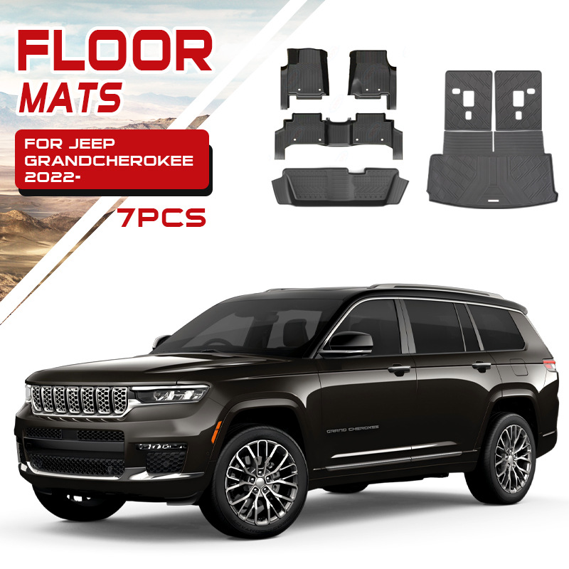 Alfombrillas para Jeep Grand Cherokee, Alfombrillas Especiales de Cobertura Total de TPE Impermeables