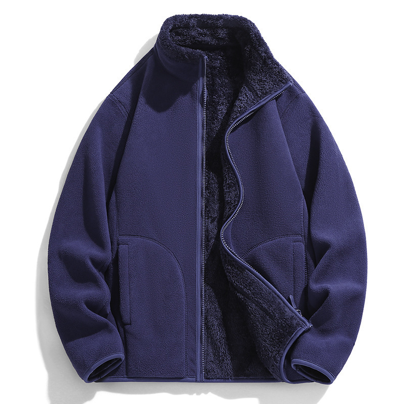 Cross-Border Cashmere Fleece Jacket Double-Sided Fleece Jacket for Men and Women Polar Fleece Jacket for Men Trendy 2024 Cross-Border Cashmere Fleece Jacket Double-Sided Fleece Jacket for Men and Women Polar Fleece Jacket for Men Trendy 2024