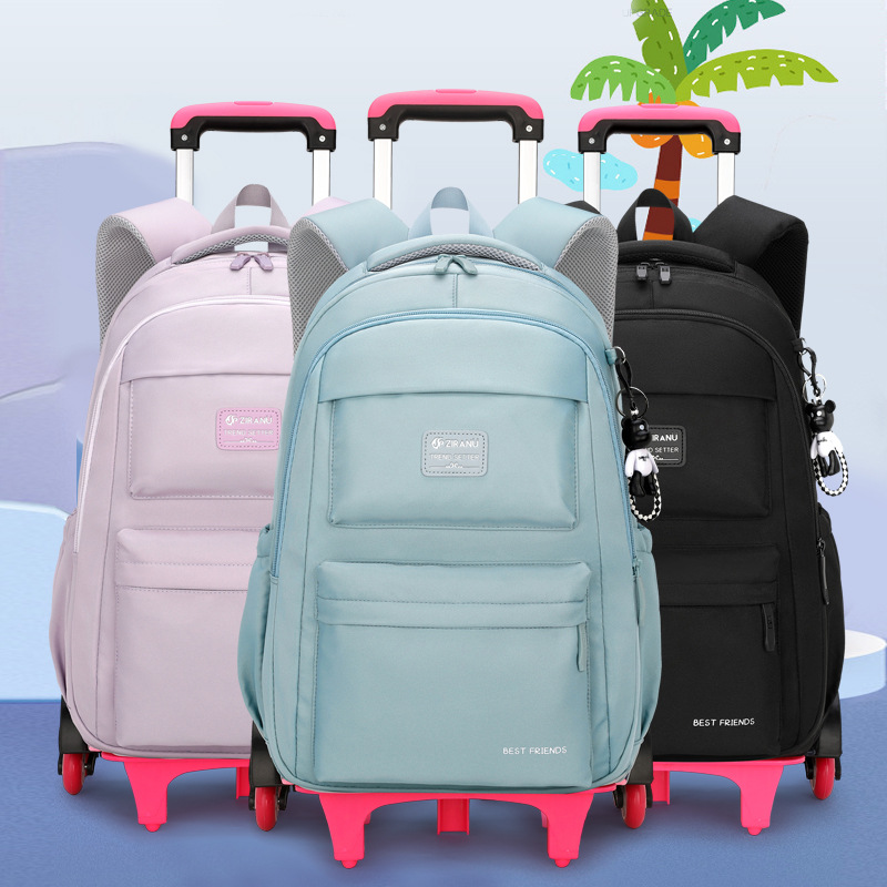 Natural Fish nuevo carro mochila primaria niñas de la Escuela de gran capacidad de descompresión protección de la columna vertebral de gran capacidad mochila entrega