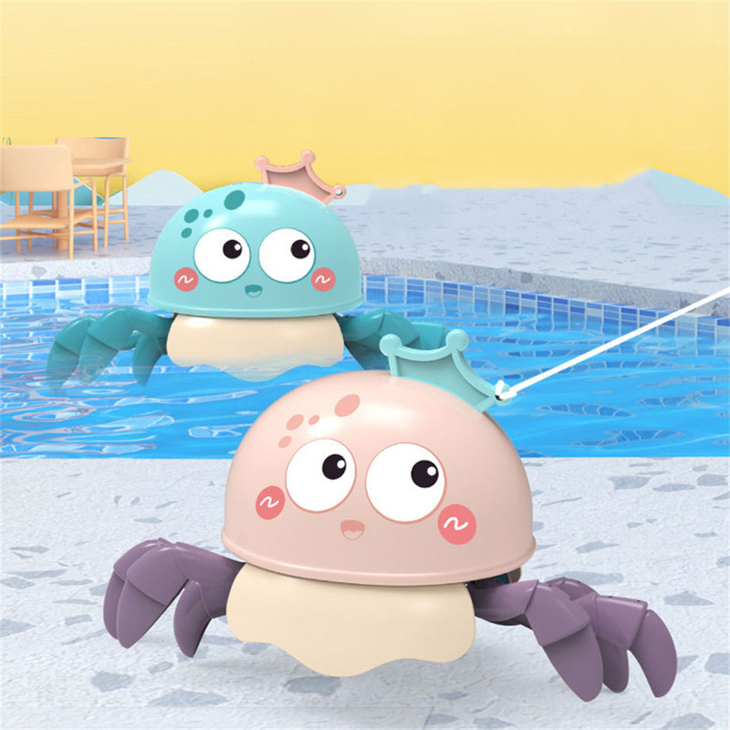 Bathroom Bath swimming jellyfish baby winding walking cable animal children Bath clockwork toys wholesale