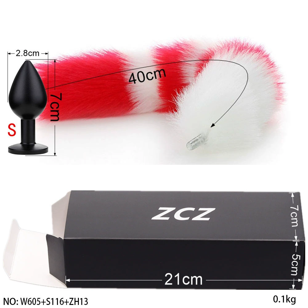 ZCZ [ detachable tail plug for men small size sex toy gay sex toy ]