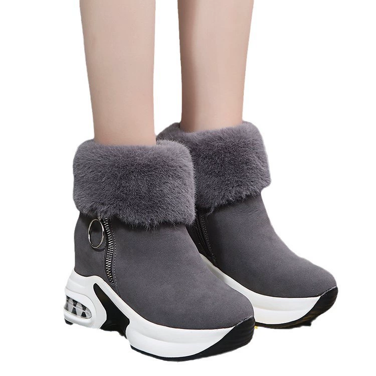 Winter fleece keep warm low boots, 2023, Korean style