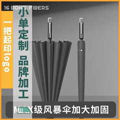 16骨自動大型傘卸売り晴傘カスタムストレート傘抗風広告傘男性ビジネス長柄傘