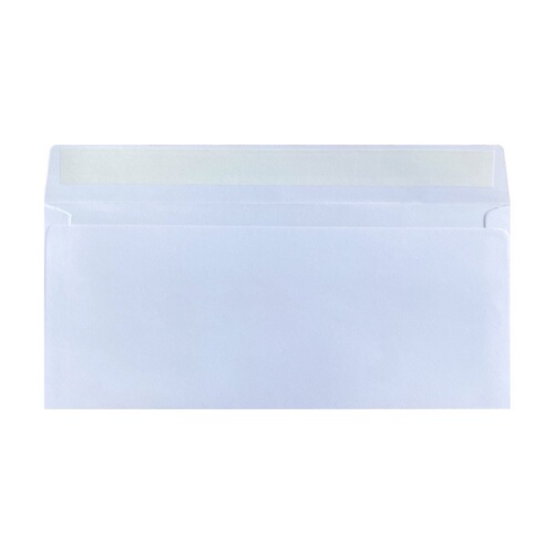 White double-glue paper inner lining 10th envelope Western-style envelope bag with anti-view inner pattern confidential envelope with peel-off adhesive