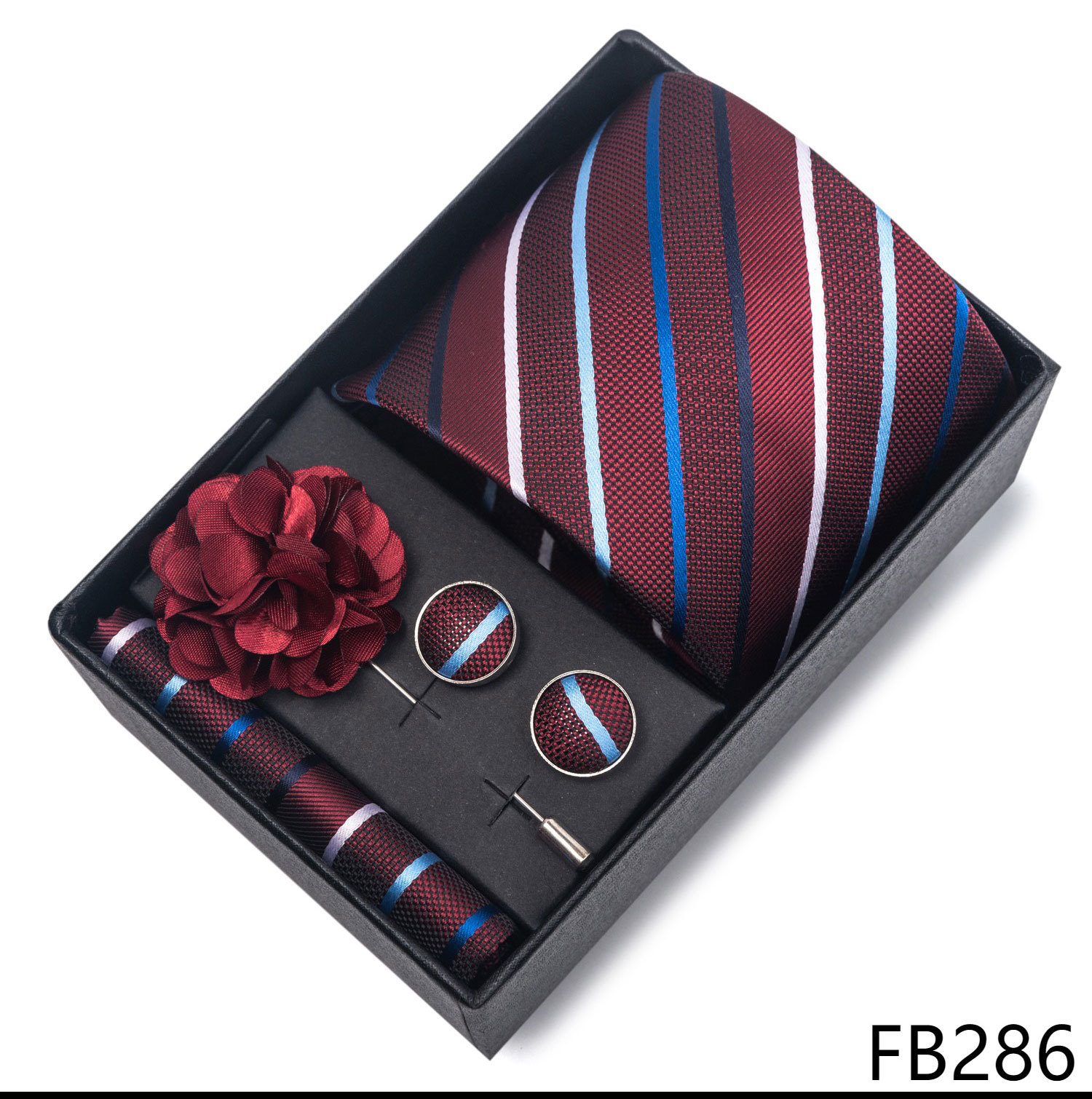 135g Weight Square Scarf, Cufflinks, Tie Classification Polyester Yarn Material Geometric, Stripe, Cashew Nuts Pattern All Seasons Season Men's Gender Commute Style Commute Geometric Stripe Cashew Nuts Polyester Yarn Men's Square Scarf Cufflinks Tie 46