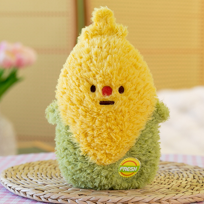 Simulación de frutas y verduras juguetes de peluche Durian muñecas lindas muñecas pequeñas agarrar al por mayor muñecas de boda