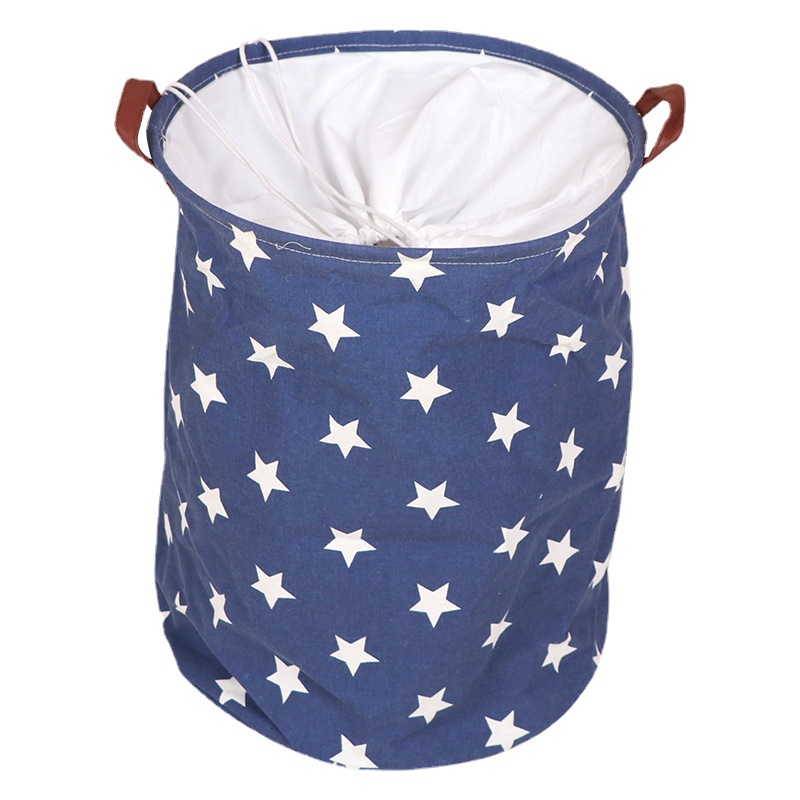 Comercio exterior Amazon tela con cordón cesta de lavandería doble ASA plegable cesta de lavandería diario cesta de almacenamiento