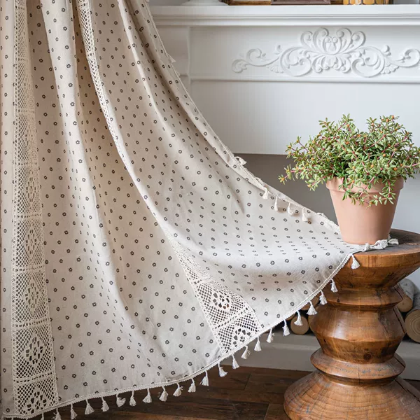 Crochet, beige broom, cloth