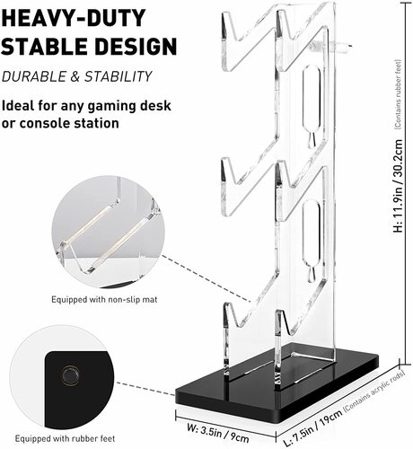 Acrylic game 3-layer controller display stand PS4 wireless display stand transparent blue desktop display stand