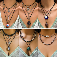 ŷ���羳�������ħ���۾����Ŵ�������ʯͷnecklace���߳�������