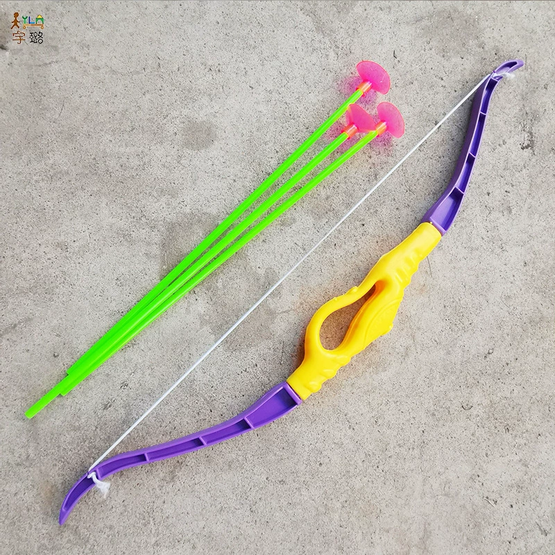 Bow and Arrow Set Su, children's plastic suction-cup arrows, 43.5 cm, 3 soft-head arrows