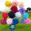 8cm foam PE simulation rose with pole and docked fake flower wedding wedding candy box accessories DIY hand holding flowers