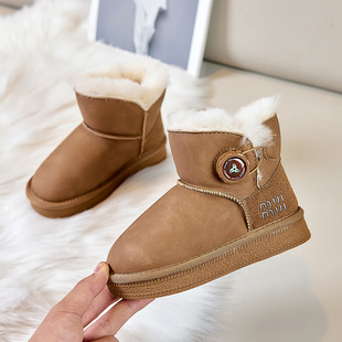 ��ͯѩ��ѥ2025�����¿�Ůͯ��ë��ů��ѥ��ͯ���D�۷���ѥ��