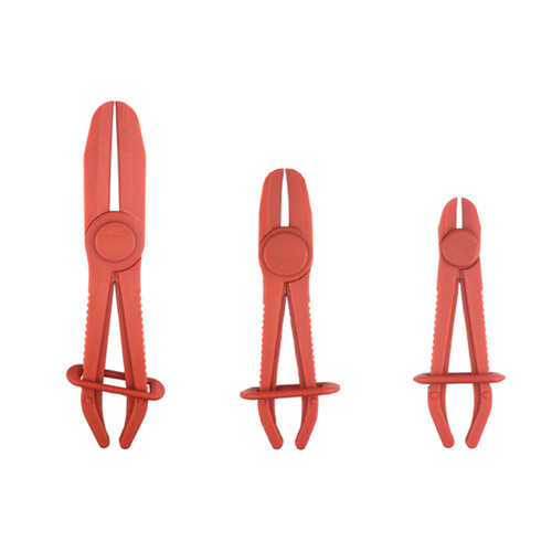 3-Piece Set Plastic Flow Control Clamps, Sealing Clamps for Automotive Repair, Car Oil Tube Holder Tool