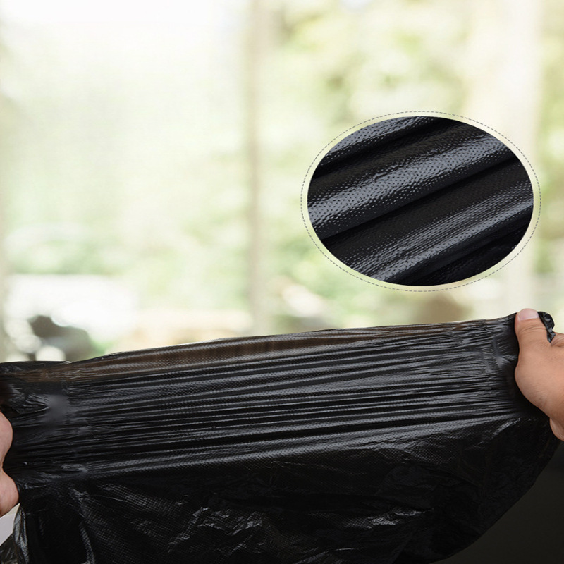 Big black plastic extra large garbage bag for commercial use