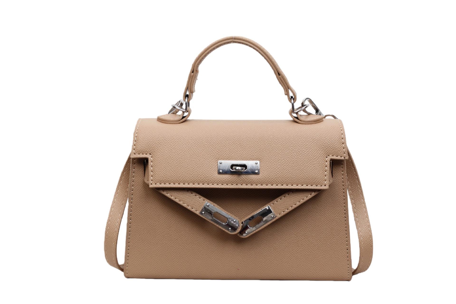 Silver buckle light khaki