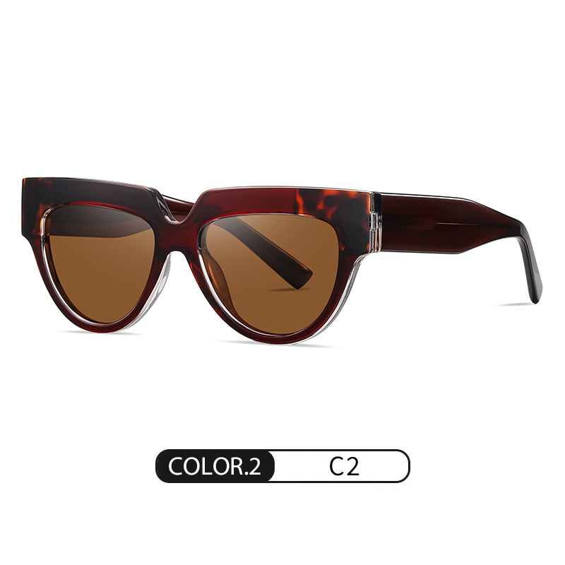 Nuevas gafas de sol polarizadas de placa retro S26107 Gafas de sol anti-ultravioleta Moda para mujer TR Gafas anti-azul