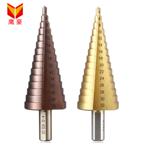 Pagoda drill bit, step countersunk head drill, triangular handle, spiral step hole expander drill bit, steel plate iron sheet electric drill hole opener