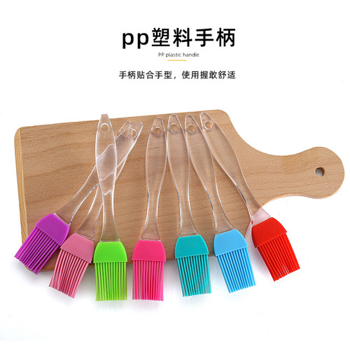 Silicone Kitchen Pancake Spatula, Cooking Baking Brush, Home Use, High-Temperature Resistant, Non- shedding BBQ Brush
