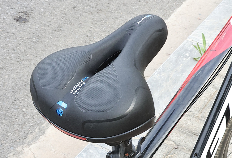 Universal Bicycle Saddle, Mountain Bike, Medium Hole Breathable Cushion Seat, Simple Electric Vehicle Waterproof Thickened Seat