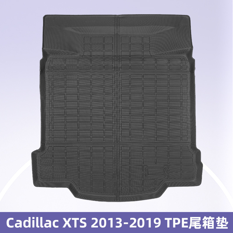 Para Cadillac XTS 2013 - 2019 TPE Foot Pads 3D All Weather Material Backpack Pad