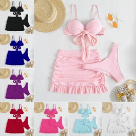 比基尼;连体泳衣;三件套泳装