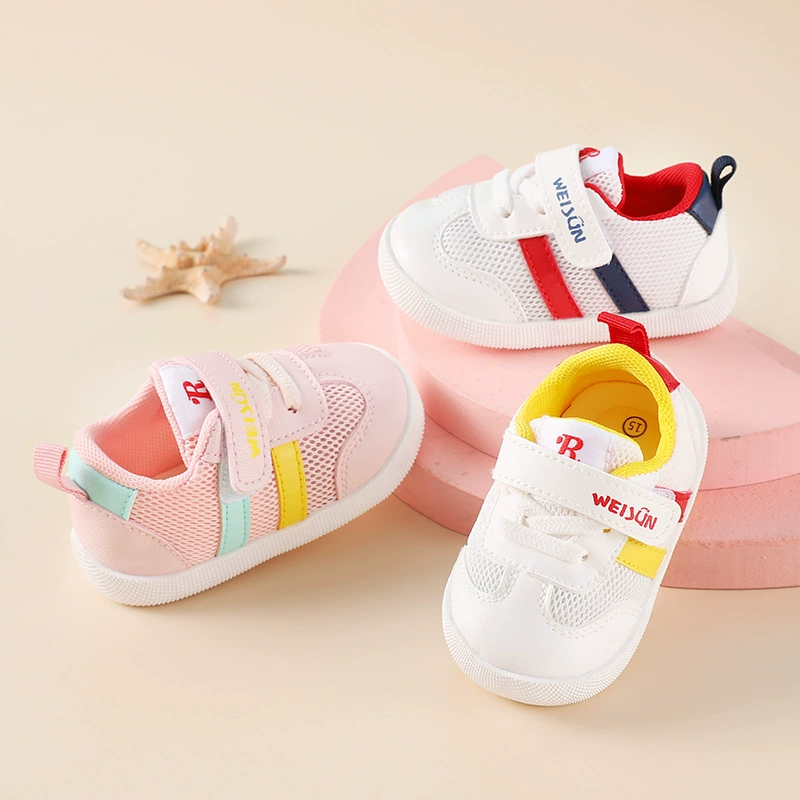 2022 новая весенне-Осенняя обувь для малышей с мягким дном детская обувь для девочек и мальчиков дышащая сетка поколение волос