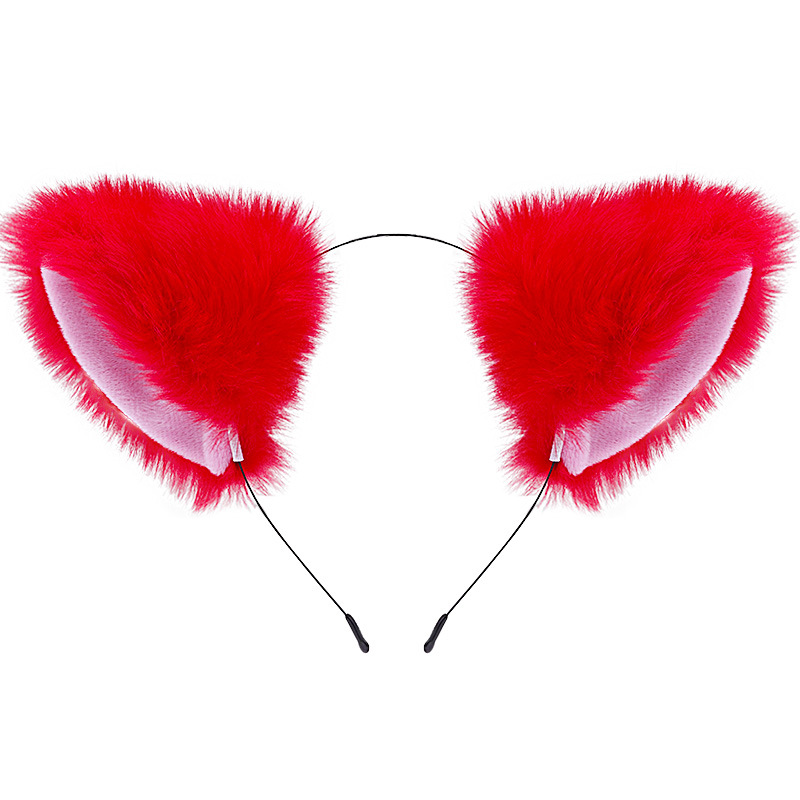 Amazon transfronteriza orejas de gato campana diadema Cos gato Niña Accesorios para el cabello accesorios de Navidad de Halloween tocado Accesorios