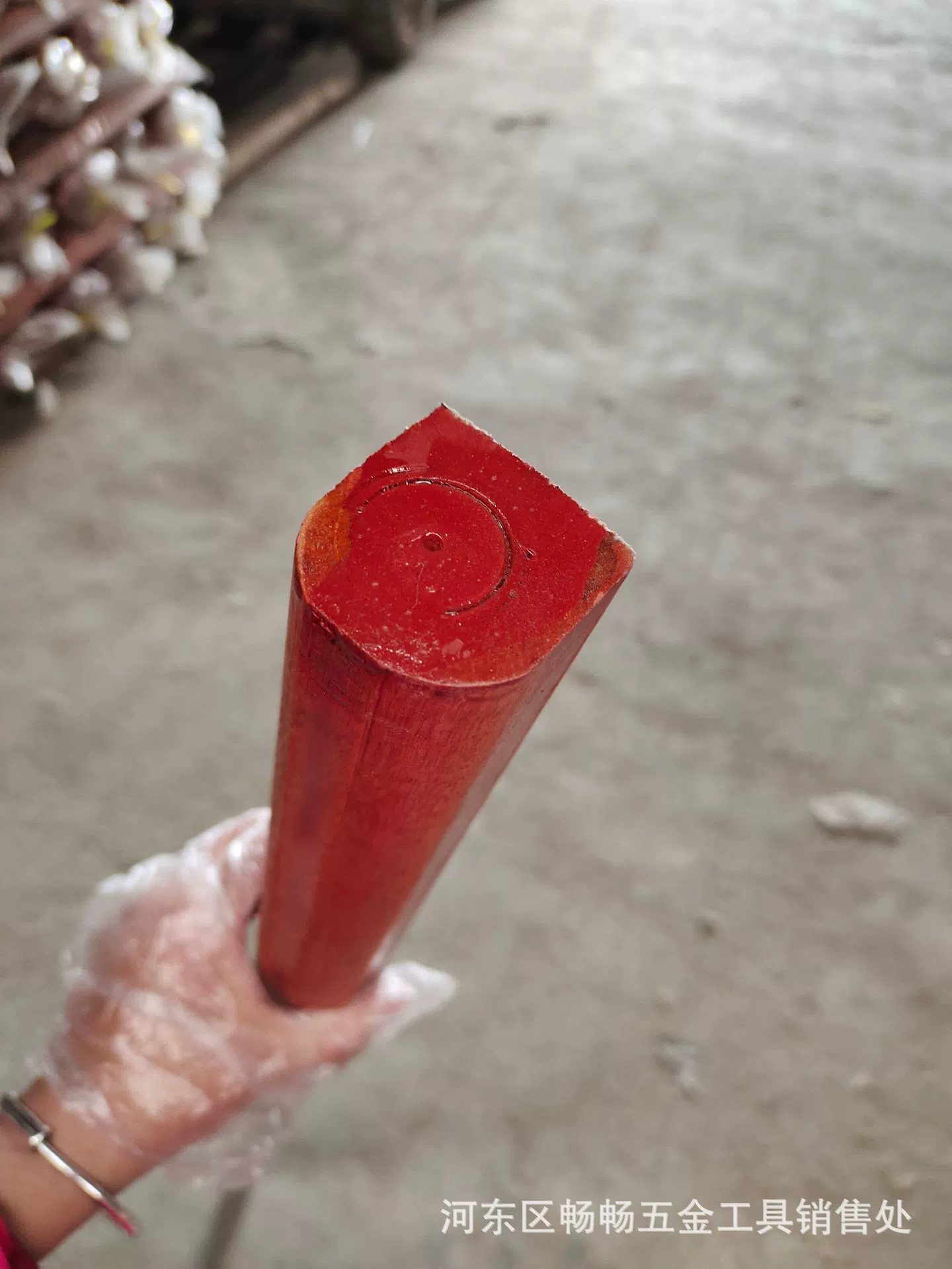 Основной бизнес жесткий Саранча деревянная мотыга ручка puckered головкой ручка красного дерева мотыга ручка деревянная ручка