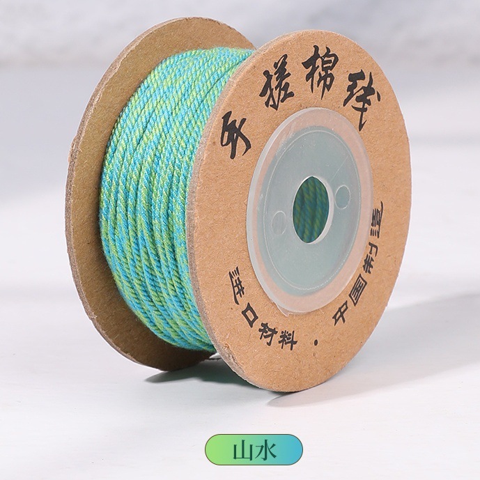 藏式手搓棉绳编织绳diy文玩手串项链流苏线盘缠花绳手搓绵线藏绳|undefined