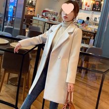 毛呢外套女中长款2025秋冬季新款韩版宽松呢子大衣加厚秋冬装妮子