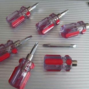 Factory direct radish head dual-purpose screwdriver cross word adjustable crystal screwdriver home repair screwdriver